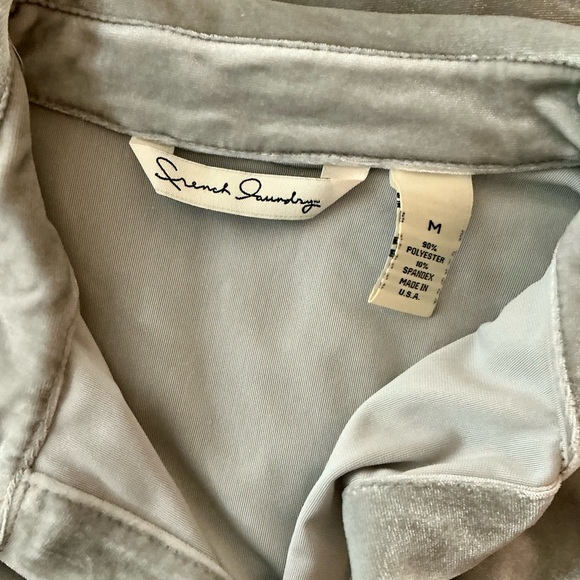 French Laundry Silver Button Down Shirt - Picture 3 of 3